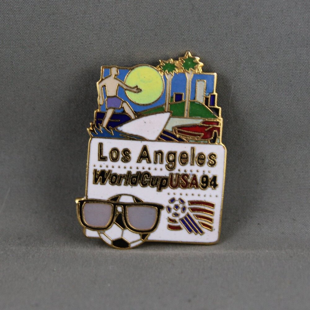 World Cup 1994 Pin - Match Location Pin Los Angeles Beach Graphic - Peter David